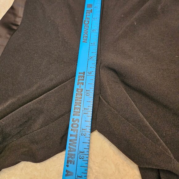 Worthington X Jason Bolden Women's Black Wide Legs Satin Trim Pants Size XS - Picture 4 of 10